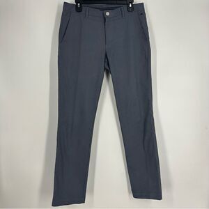 BONOBOS Maide Dark Grey Mini Check Houndstooth Print Slim Golf Pants Sz 32 x 32
